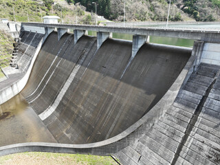 愛媛県東温市　佐古ダムの風景