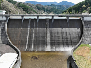 愛媛県東温市　佐古ダムの風景