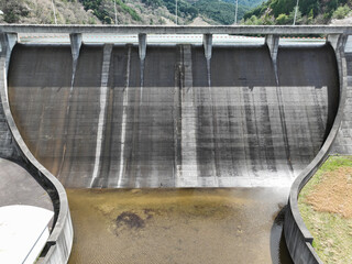 愛媛県東温市　佐古ダムの風景