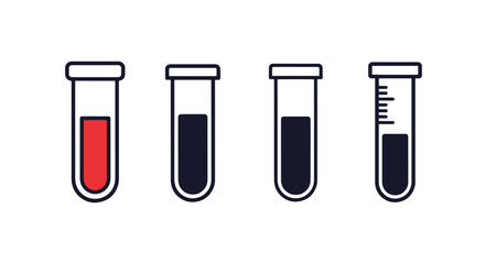 Plastic Test Tube modern abstract style illustration © Shanta