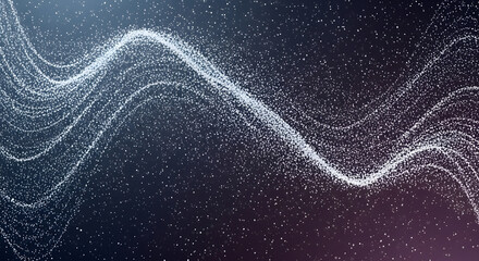 Abstract Digital Waveform: A Dynamic Display of Light and Particle Movement in Space