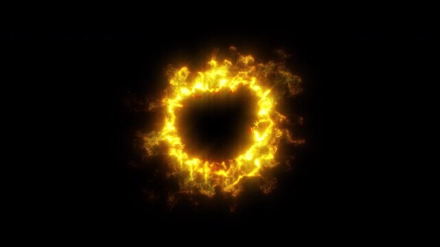 Gold Shockwave Explosion Alpha Transparent Background MOV