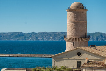 Tour du Fanal Tower at Fort Saint Jean in Marseille