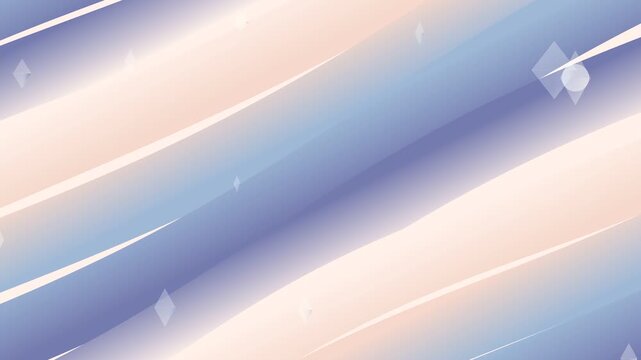 Abstract Animated Background with Diagonal Pastel Stripes and Light Streaks.