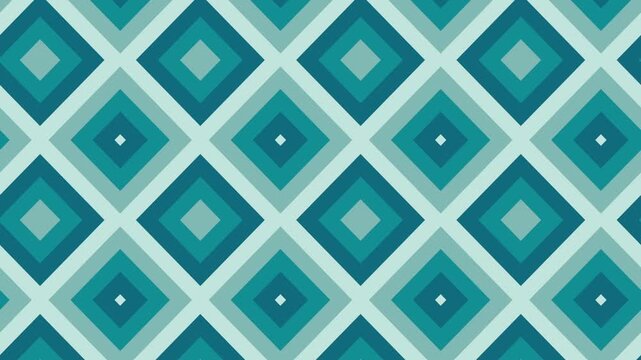 Minimalist Pulsing Diamond Shapes Motion Graphics Loop (Deep Sea)