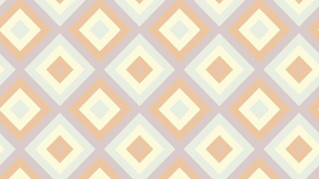 Minimalist Pulsing Diamond Shapes Motion Graphics Loop (Chai)