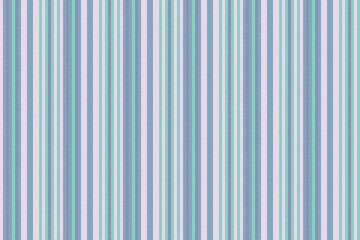 Obraz premium Pnterior texture seamless pattern, sofa fabric vector background. Lolded textile stripe vertical lines in white and cyan colors.
