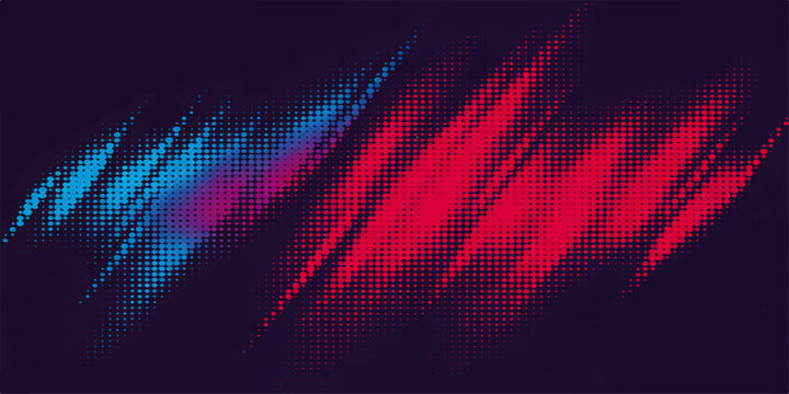 Abstract colorful red background with bright glowing lines and a digital wave pattern forming a vector energy equalizer illustration for a music wallpaper