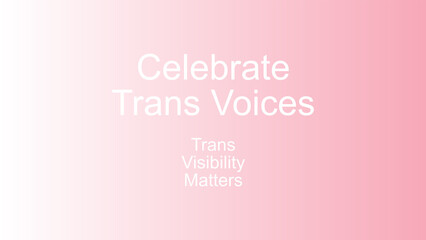 Celebrate Trans Voices Inclusive Pride Campaign Design