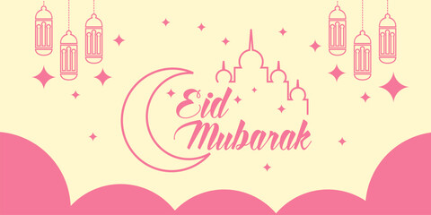 Eid Mubarak Celebration Background. Ramadan Kareem Background. Islamic background Concept.