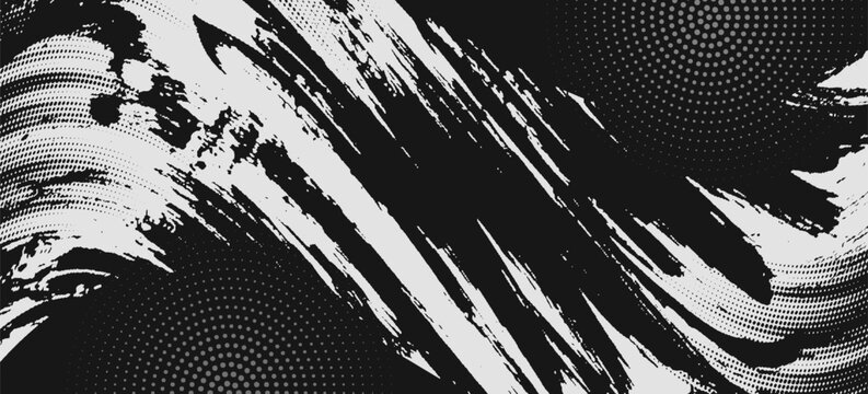 Abstract speed lines style blue color halftone banner design template.Dots halftone white blue color pattern gradient grunge texture background. Dots pop art comics sport style vektor