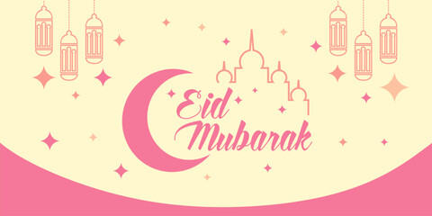 Eid Mubarak Celebration Background. Ramadan Kareem Background. Islamic background Concept.