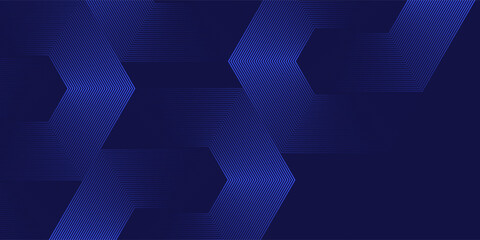 Obraz premium Abstract modern dark blue dynamic polygon shape gradient template business background