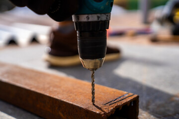 Drilling Steel Angle Bar