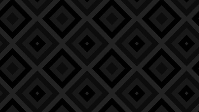 Minimalist Pulsing Diamond Shapes Motion Graphics Loop (Obsidian)
