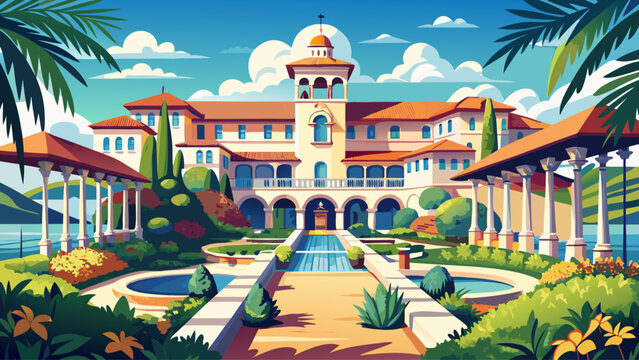 Very beautiful The Cloister at Sea Island blends Mediterranean style architecture with coastal serenity and refined Southern hospitality in Georgia, USA.
