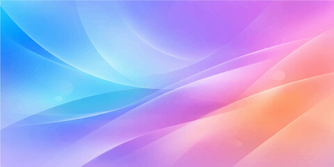 Abstract colorful vector background featuring smooth blue and purple waves with bright pink light lines in a flowing motion design pattern