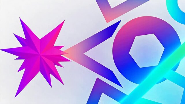 Colorful abstract geometric shapes