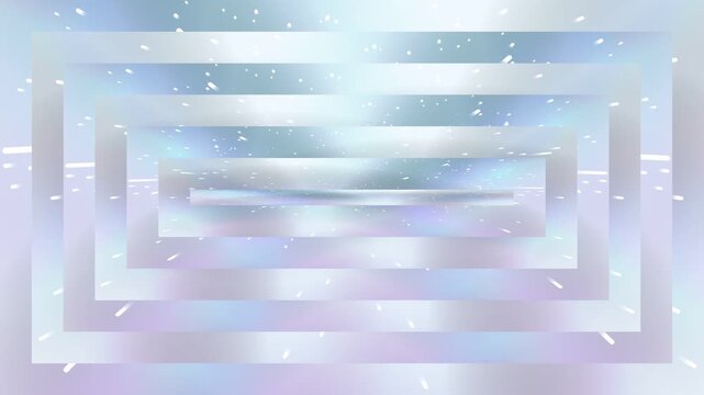 Blurry White Geometric Shapes Fading Effect.