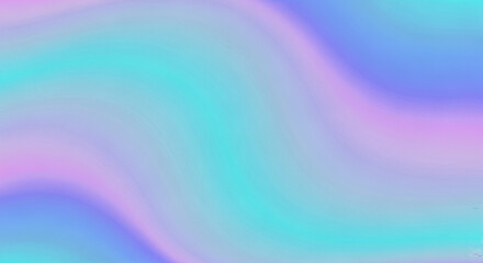 Obraz premium Abstract wave patterns blending smooth gradients of teal and purple hues