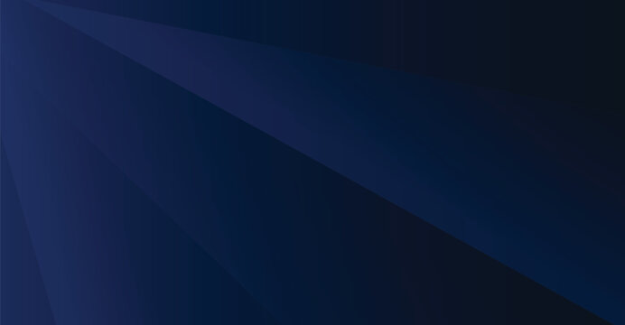 Abstract dark blue angular background with subtle light rays for modern design and technology presentations