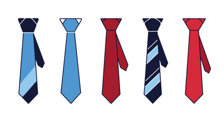 Tie Line art vector creative abstract style