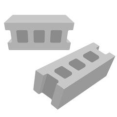 コンクリートブロックのイラスト