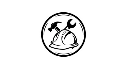 Mother and baby icon illustration in simple round vector design