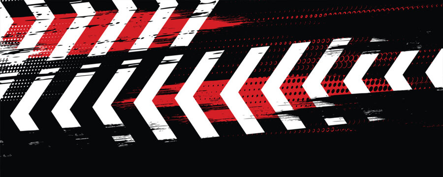 Exclusive red and black color combination sport racing car livery design, for universal medium eps10 vector ready to print.