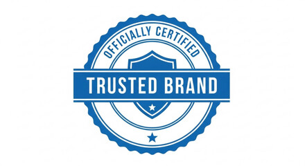 Fototapeta premium Certified Trusted Brand and Official Security