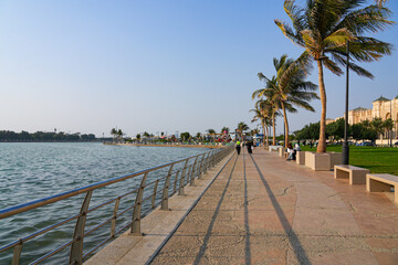 Jeddah Corniche, a waterfront promenade on the Red Sea coast in Saudi Arabia © Alexandre ROSA
