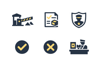 Vector generation no image approval numbers icon letters background entry simple customs