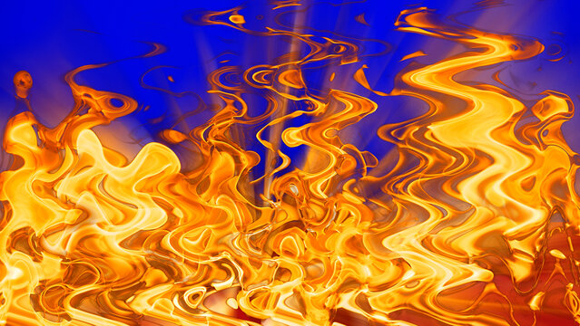 Fotograf&iacute;as abstractas de color amarillo y rojo, efecto llamarada.