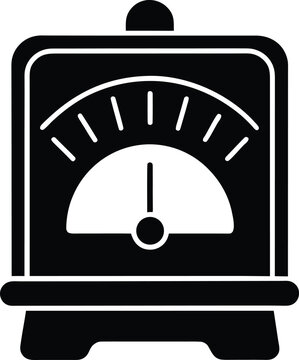 Galvanometer silhouette vector art Illustration