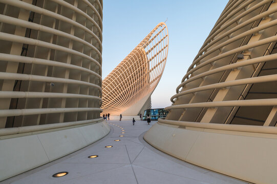 Abu Dhabi, United Arab Emirates &ndash; February 22, 2026: Striking Architecture of Zayed National Museum on Saadiyat Island
