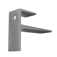 Single Hole Aluminum Shelf Bracket
