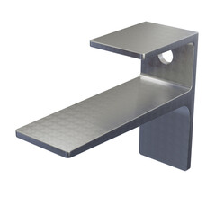 Single Hole Aluminum Shelf Bracket