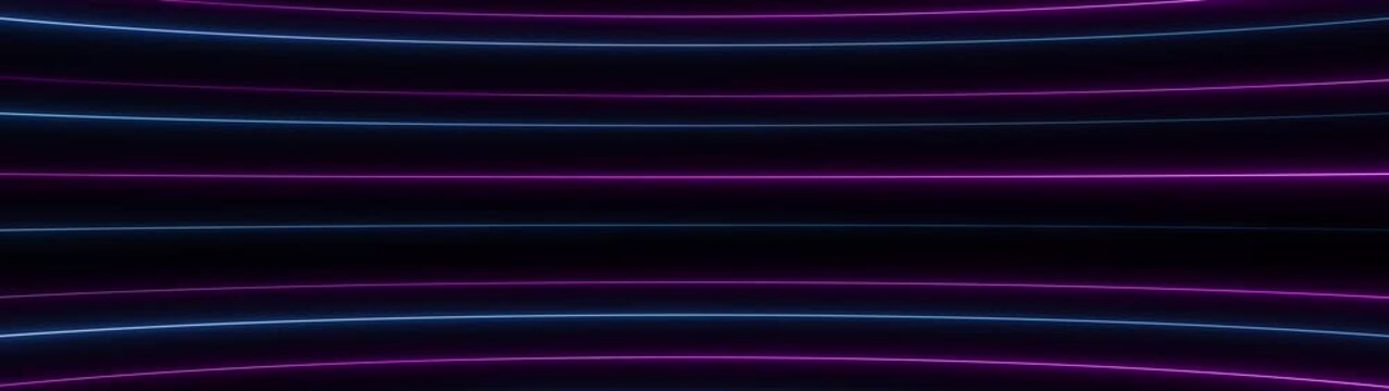Abstract glowing neon lights blinking lines moving animation. colorful neon line moving on background. Seamless loop animation of glowing neon lines streaming across on neon news background