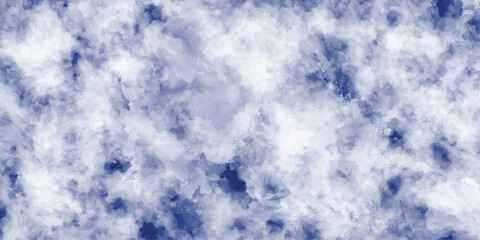 Obraz premium blue sky background, Blue Watercolor Abstract Cloudy Background Texture.
