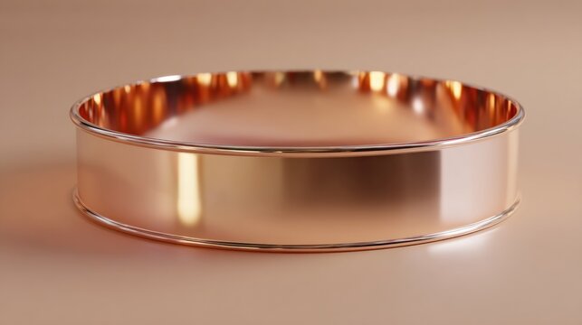 Rose gold ring, minimalist design