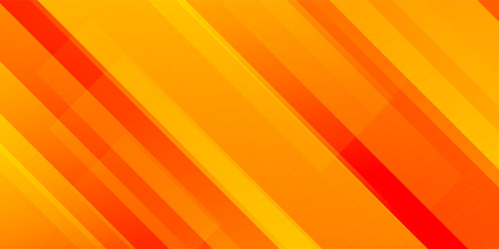 Abstract yellow orange background with diagonal lines. Red yellow texture with smooth gradient and stripes. Modern template for banner, presentation, flyer, poster, brochure, magazine. Vector backdrop