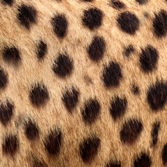 Cheetah fur texture background with natural spotted pattern © denisapro
