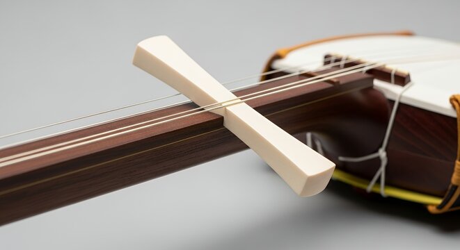 Shamisen Bridge Detail, Japanese Traditional Music