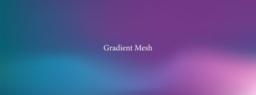 Vibrant Purple and Turquoise Vector Background with Smooth Gradient Mesh, Soft Blurry Fluid Texture for Modern Digital Tech Web Banner and Event Header