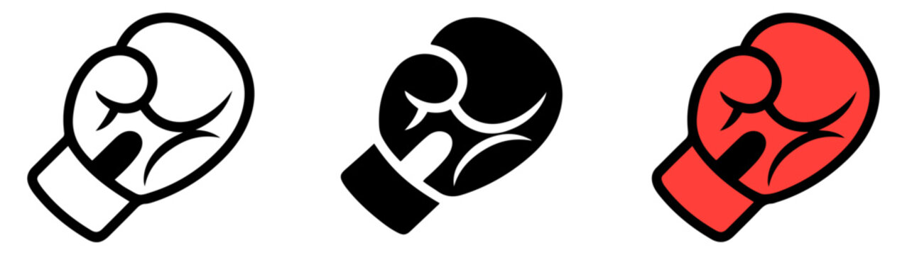 boxing gloves punch sport icon