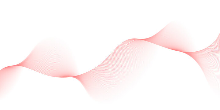 Abstract red wave lines background vector, dynamic curve flowing swirl pattern, futuristic technology sound waves, frequency smooth twisted particles, undulate digital energy waves, PNG illustration.