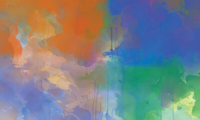 Fototapeta premium Creative layered watercolor backdrop with smooth dynamic splashes