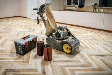 Professional sanding machine sand paper rolls and tool box