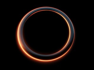 Obraz premium loading ring glow isolated on a black background