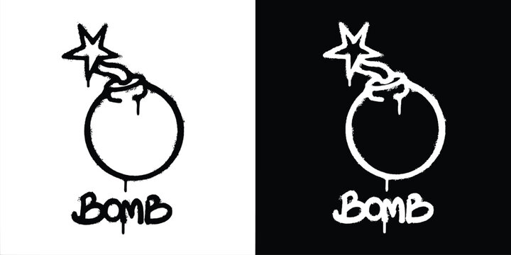 Graffiti Bomb logo vector design